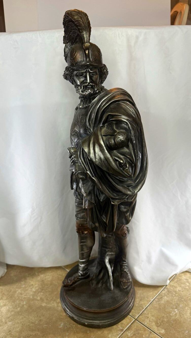 Large Vintage Spanish Conquistador Statue / Sculpture